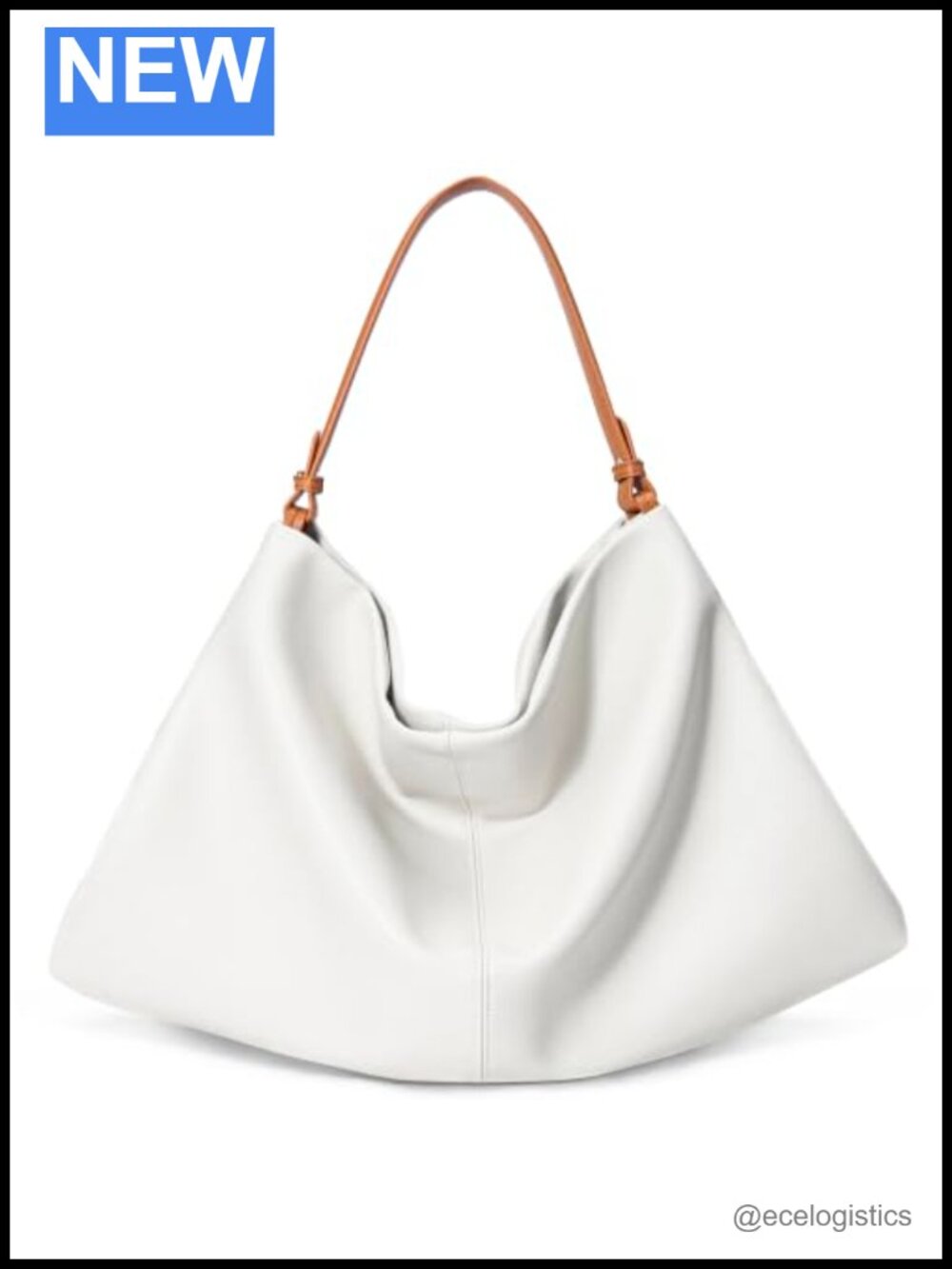 Genuine Leather Slouchy Hobo Shoulder Bag Women's Crossbody Tote Fits 14" Laptop